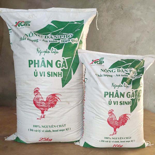 Phân bò và phân gà vi sinh